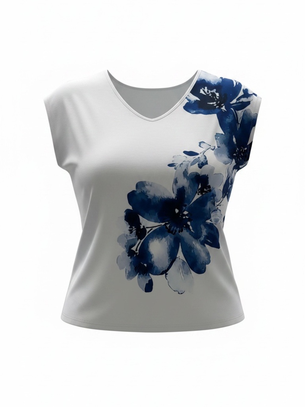 SHEIN Curve 4XL Blue Floral 2-Piece Pant Set - Picture 2 of 11